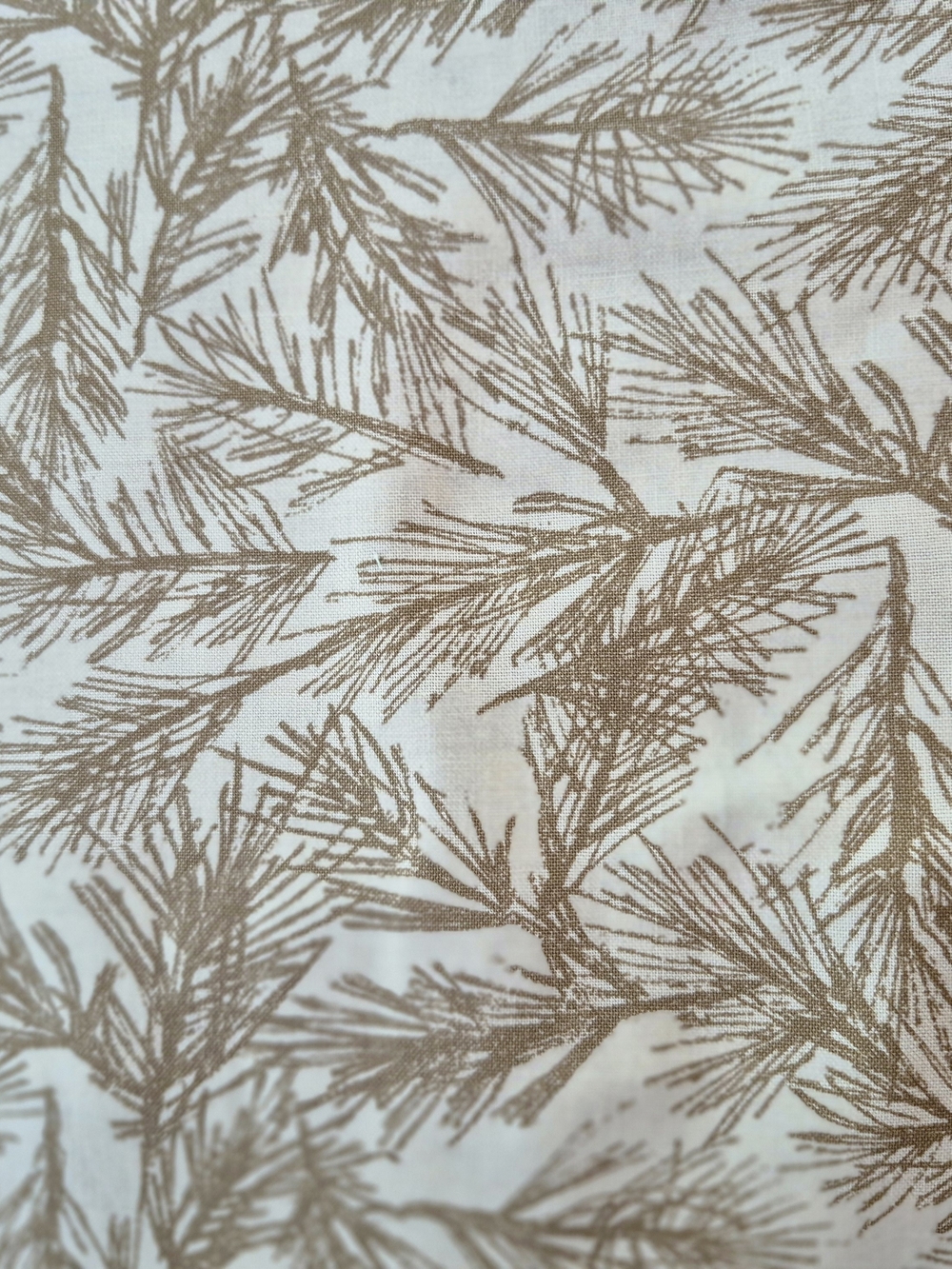 Brown Pine Needles Cotton Fabric 1 Yard Muslin Mates by Moda Quilting Sewing